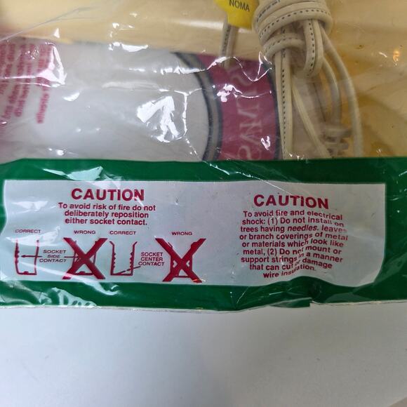 NOMA Vintage Christmas Candles Set of 6 Orange Bulbs NOS 110–120V - Picture 10 of 10